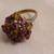 Antique Victorian 10k Gold 18 Stones Ruby Ring sz 8 4g missing 3 Stone 4 thumbnail