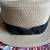 Summer Boater Paper Staw Hat Short Brim Black Ribbon Men Women Sz M/L 55.5cm EUC 3 thumbnail