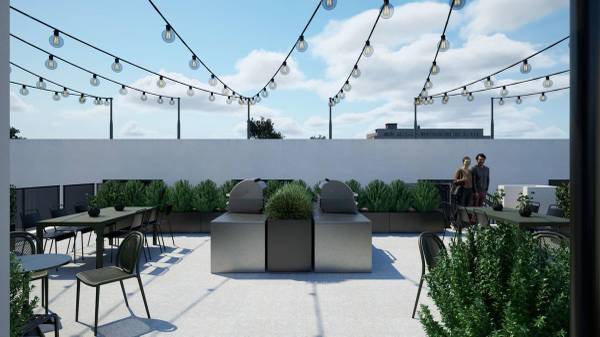 $1,550 / 1br - 374ft2 - Lobby with Concierge Desk, Media/Content Room (West Adams)63700880764803120