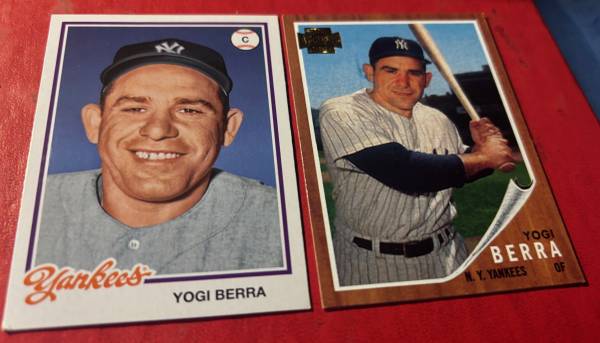 Yogi Berra 2Topps Archives baseball cards Yankees Hall of Fame 1