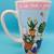 Pink Rim Signature Riviera Van Beers 16 oz Garden Coffee Cup Mug 3 thumbnail