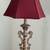 Red lamps 41 inch Vintage red velvet nightstand lamps - set of 2 lamps 2 thumbnail