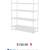 Design Ideas MeshWorks Shelving Units - White, 5-Tier 17.75" D × 47.75 2 thumbnail