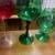 Vintage mid century modern emploi glass colored $25 each 4 thumbnail