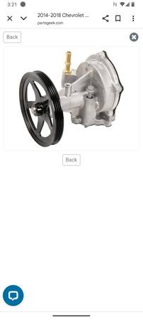 Silverado Vacuum pump AC Delco part number 12669488 1