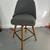 West Elm Set of 3 Grey Mid-Century Modern Bar Stools 6 thumbnail