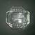 Vintage MCM Clear Glass Hexagon Ashtray 3 thumbnail