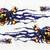Skeleton Blue Skull Autocollant Sticker Decal Auto MOTO Bateau VR Vtt 3 thumbnail