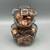 🧸 Vintage Anchor Hocking Clear Glass Teddy Bear Coin Bank – 6" – Full 3 thumbnail