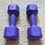 Pair of 5-pound vinyl coated dumbbells 5 LB fitness workout weights 1 thumbnail