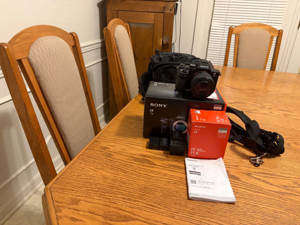 Sony A7ii camera with lens. 1