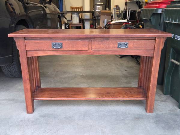 Mission Shaker style sofa table 1