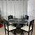 Black & White Glass Dining Table With 4 Chairs / Comedo Blanco Y Negro 13 thumbnail