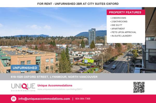UniqueAccommodations.com ID:5681 Unfurnished Top-Floor 2 Bed 2 Bath wi 1