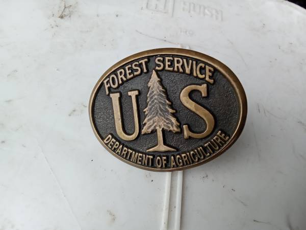 Collectible  Forest  service  bucklet 1