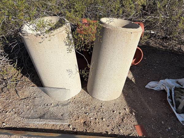 Cement pipes 16 dia 36" long 1