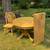 Oak Table with leaf and 3 chairs. 2 thumbnail