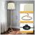 65" Arc Floor Lamp for Living Room,Rattan Boho Standing Light with 3 Color Tempe 4 thumbnail