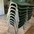 CHAIRS…STACKABLE…STEEL FRAME ..PLASTIC SEAT 2 thumbnail