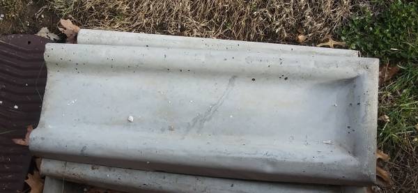 Concrete Downspout Splash Guards 1