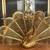 Vintage Brass Swan Fireplace Screen 15 thumbnail