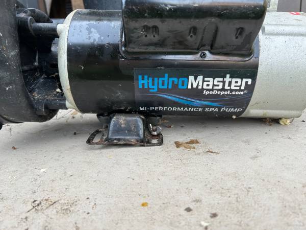 2 HP HydroMaster Spa Pump and Motor 1