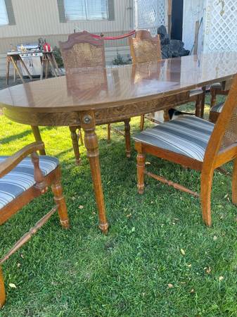 Lenoir Dining Table & 6-Chair Set – Vintage/ 1