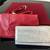 NEW Soft Red Clutch/Shoulder/Crossbody & Shimmering Silver Clutch/W toallet 1 thumbnail