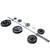 Olympic cast iron weight plate set 245 lbs plus 45 lb Bar 6 thumbnail