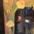 Hand-Carved Wooden Mirror with Bird and Flowers Vintage 6 thumbnail