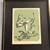 Signed Carolyn Fitz-Simon 1966 linocut print Frogs  & Mushrooms A314 1 thumbnail