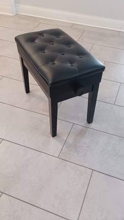 Piano Bench - adjustable w/ storage 1