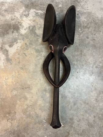 Bamileke/ Babanki Elephant Mask from Cameroon 1