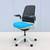 Steelcase New Series 1 Ergonomic Office Chair in Blue Fabric and Mesh 9 thumbnail