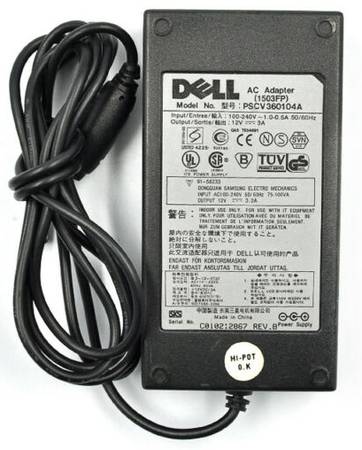 Dell 1503FP 12V 3A 36W AC adapter for monitor 1
