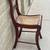 Beautiful vintage wood and cane accent chair. 6 thumbnail