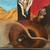 c1970 Surreal Abstract Western Oil Painting by C.M. Cunningham 4 thumbnail