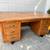 Vintage Wooden Desk and Pair of Rocking Chairs 2 thumbnail