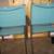 stationary Stackable Steel Split Back Sling Outdoor Patio Dining Chair 3 thumbnail