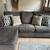 Grey Beige L-Section Couch 1 thumbnail