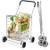 Folding Shopping Cart Utility Trolley Portable for Grocery Travel 1 thumbnail