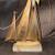 Golden Ketch Sailboat Sculpture, Art by Don Demott, Brass on Onyx, 16. 5 thumbnail