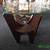 Glass Top Side End Tables with Mahogany Base *Sold Separately* 9 thumbnail