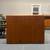 Dyrlund Mid Century Modern Teak Executive Desk 7 thumbnail