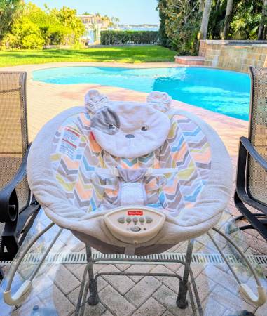 Fisher-Price Baby Bouncer Rocker Swing Seat Soother Music Vibration 1