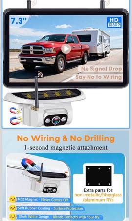 New wireless RV backup camera 1