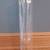 Beaker Bud vase, clear glass 12.5 inches high, vase inside of vase 2 thumbnail