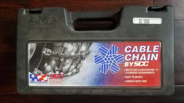 SNOW CABLE CHAINS TIRE SCC1038 - $30 (Fallbrook)63470808388097120