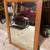 Antique Oak Framed Beveled mirror 2 thumbnail