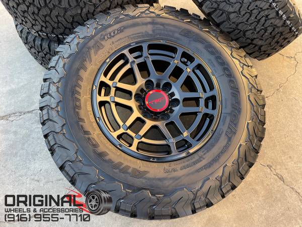 Llantas TRD PRO de 17" para Toyota Tacoma, 4Runner, Tundra, Sequoia, FJ - $1.750 (Rocklin)63440028173315121
